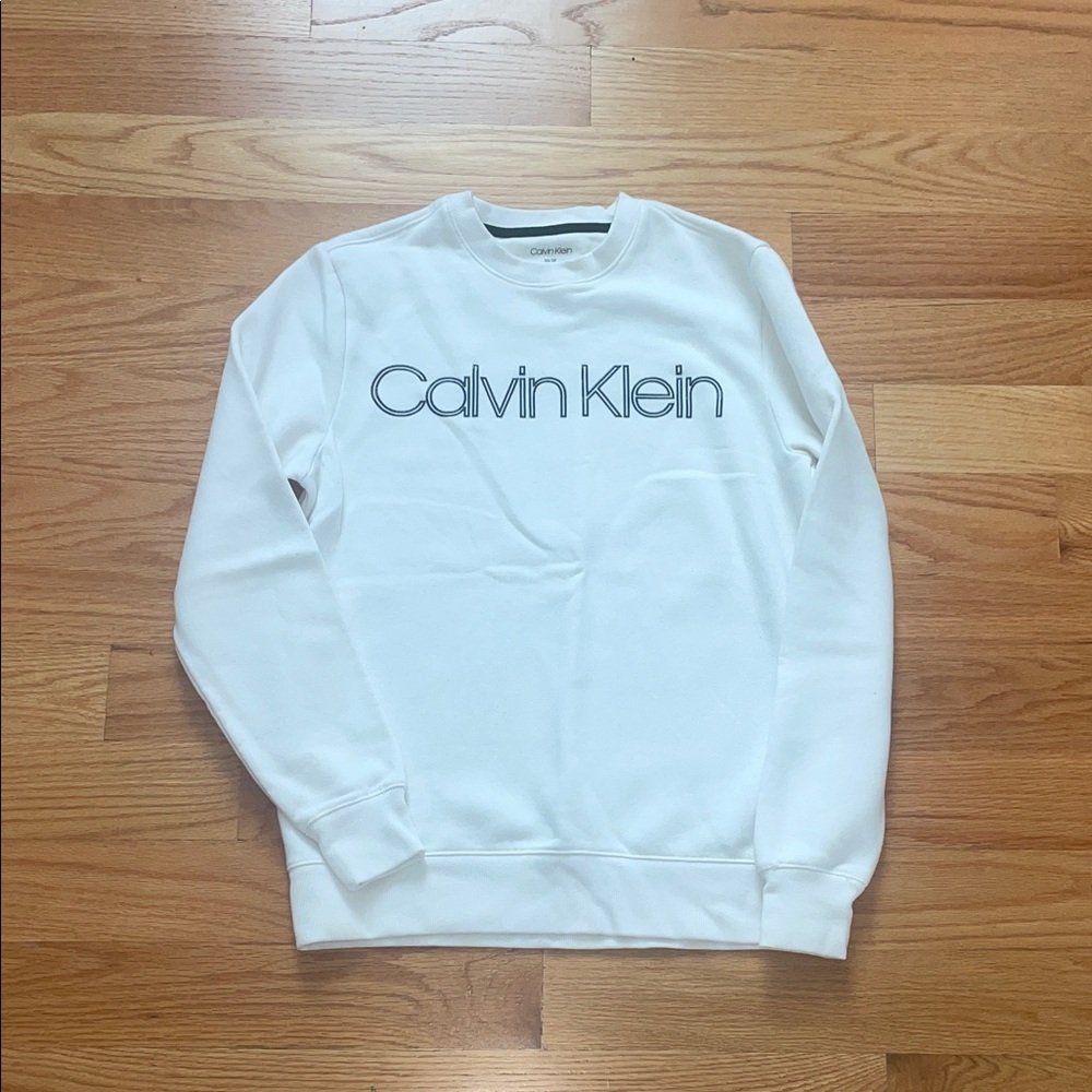 Calvin Klein Crewneck White Sweater